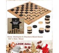 Out Of The Blue – Jeu de dames en bois Grand Modèle MagneticLand