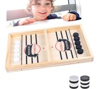 Jeu de société de baby-foot-Super Winner-2 en 1-Pliable-Jeu de plateau de hockey en bois-Jeu de société Maphilu-Jeu de palet rapide-Jouet éducatif à partir de 3 ans.[E33]
