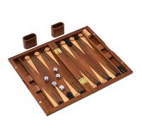 Jeu de société de Backgammon en Bois, Plateau Classique Chess | Jeu de stratégie avec accessoires de pièces de jeu