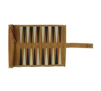 Jeu de société de Backgammon - Jeu de stratégie Classique, Jeu de Voyage Portable, Planche en Bois de Luxe, Design Pliable Compact, Divertissement Familial Traditionnel, Jeu de dés, Jeu d'