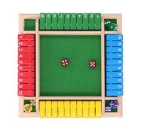 Jeu de société de cubes en bois pour la maison, le bar, les vacances, les fêtes, 4 joueurs, table familiale, jeux de maths pour adultes et enfants