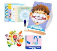 Jeu De Société De Défense des Dents - Jeu Ďe Brossage des Dents | Set Đe Dentiste pour | Sensibiliser À L'hygiène avec Ďes pour À Partir D́e 3 Ans, Ĵeu d'apprentissage Éducatif,