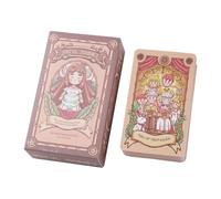Jeu de société de divination, carte de tarot de style de vie, 10,3 x 6 cm, cartes de raconte de la fortune, aide confortable avec style, fournitures compactes avec usage collectif, accessoires de