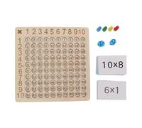 Jeu De Societe De Multiplication Pour Enfants, Table En Bois, Aide Pedagogique, Jouet D'education Precoce Pour Enfants