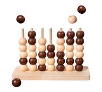 Jeu de société de table, échiquier à quatre maillons - Échecs tridimensionnels en bois à quatre rangs,Jeux de table, jouets d'échecs, jeux de société de stratégie classiques éducatifs à partir de 3 an