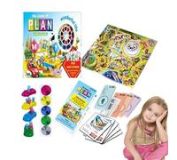 Jeu de société de Vie - Jeu de Voyage en Salle pour Les, de société Familial éducatif interactif de Prise de décision pour et Adolescents, Jeu d'intérieur pour 2 à 4 Joueurs