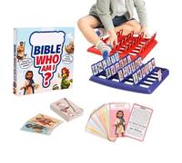 Jeu De Société Devinez Qui De La Bible - 24 Personnages Interactifs Jouets Classiques - Jeux de Société pour - Pour Travail Bureau Situations Sociales École Maison Temps Familial Anniversaires Amis