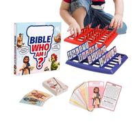 Jeu De Société Devinez Qui De La Bible | Classique 24 Personnages Jouets Éducatifs Interactifs - Jeux de Société pour | pour Bureaux Situations Sociales École Maison Famille Anniversaires