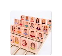 Jeu de société éducatif coloré pour Enfants, Jeu de Devinettes pour Deux Personnes, d'anniversaire ou de Noël Idéal, Matériau en Bois Durable, adapté pour en Intérieur et en Extérieur