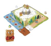 Jeu de société éducatif GOULA L'Aventure des Oursons 3+ 2-4 joueurs Multicolore Plateau 3D et dés en bois