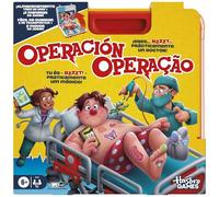 Hasbro - Jeu de société Opération (électronique) - Coffret tout-en-un, 12 pièces - Multicolore Enfants