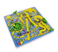 Jeu de Société en Plastique 3D Serpent avec Échelle - Jeux de Famille Traditionnels Fun Board pour Enfants (Couleur Assortie)