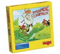 HABA - Pyramide d'animaux - Jeu d’empilement et d’équilibre en bois - 4 ans et plus, 305521