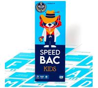 Jeu de société enfants - ZVVN - Speedbac - 2 à 7 joueurs - À partir de 7 ans - Petit Bac - 240 cartes - 18x5,7 cm - Bleu