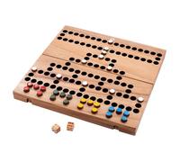 Barricade Jeu En Bois - Strategie 2 A 4 Joueurs, Plateau Pliable 39 Cm | Jeu De Blocage Des 6 Ans Avec 20 Pions, 11 Barricades Et 1 De - Coffret Acacia 39 X 14,5 X 3,2 Cm, Regles FR