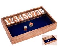 Jeu de société - ENGELHART - Shut The Box - Jeu en bois écologique - 2 joueurs - À partir de 6 ans