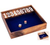 Jeu de société - ENGELHART - Shut The Box - Jeu en bois écologique - 2 joueurs - À partir de 6 ans