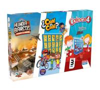 Jeu de société Falomir Coloca 4, Hundir los Barcos y Cuál es cuál [ES]