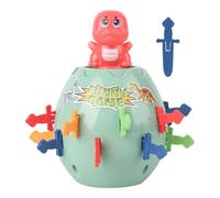 Jeu de société Familial Pirate Barrel - Portails Fentes d'épargne intégrés à Double Usage, Jouet structurel équilibré, Station fête d'enfance en Forme Dinosaure | Fonction pour et par