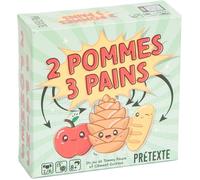 Jeu de société familial - ZUUKO - 2 Pommes 3 Pains - 2 à 6 joueurs - À partir de 8 ans - Dimensions 12x4 cm - Carton