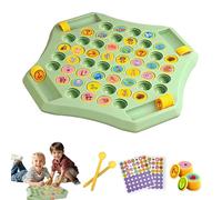 Jeu de société Flip Match, 52 pièces d'échecs de mémoire à Faire soi-même sur Un Plateau de Cartes, Jeux créatifs d'association de Motifs de Dessins animés Doubles for Adultes(Animal)