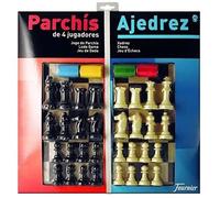 Jeu De Société - Fournier - Grande Société Ludo-Jeu D'échecs Et Fiches - Intérieur - Mixte - Jeu De Plateau