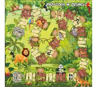 Jeu de société géant 3x3m "Aventure dans la jungle" - résistant aux intempéries, pour 2+ joueurs