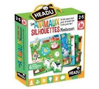 Headu - Les Animaux-Silhouettes - Un Loto Joyeux pour Jouer en Société Dès Le Plus Jeune Âge ! | Jeu Educatif 2 3 4 5 Ans, Jeux en Boîte pour Enfants, Cadeau Enfants, Cadeau Fille, Cadeau Garçon