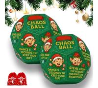 Jeu de société hilarant Anforward, dés pour échange de Cadeaux, Jeux de dés pour échange de Cadeaux de Noël, dés à 12 Faces différentes, pour événements au Bureau, Sorties en Groupe 2PCS