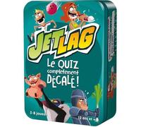 Asmodee - Jet LAG - Jeu d'Ambiance pour Adultes et Enfants dès 12 Ans - Quiz Décalé et Hilarant - Jeu de Société pour Soirées Entre Amis - 3 à 8 Joueurs - 20 Min - Version Française