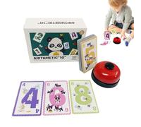 Jeu de Société | Jeu de Cartes Éducatif avec Puzzle - Jouet Pédagogique Classique avec Sonnette pour Filles Et Garçons
