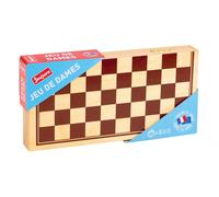 Jeu de Dames en Bois - Jeujura - 8131 - Coffret Pliant - 30x30x2cm - Fabrication Française