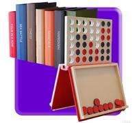 Jeu de société, jeu de société imprimé en 3D, jeux de société portables pour fête de famille, jeux de voyage (4 dans une rangée)