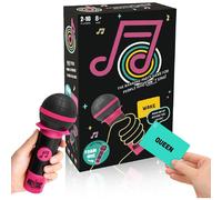 Jeu de société karaoké familial "Attrape le micro" - Quiz musical pour 2-10 joueurs, 250 paroles, cadeau Noël/anniversaire