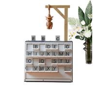 Jeu de société magnétique imprimé 3D - Style livre portable - Avec défi d'orthographe - Voyage et fête parfaits pour adultes - Cadeau pour femmes et hommes