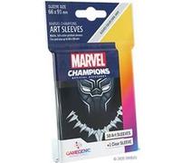 Jeu de société - MARVEL - Black Panther - Sachet de 50 protège-cartes - 66 x 91 mm - Intérieur Noir