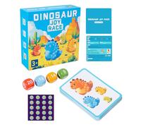 Jeu de Société Mathématiques Maternelle - Course des Dinosaures | Jouet Éducatif Interactif | 24 Cartes en Papier Dés Colorés | Apprentissage Mathématiques Filles Garçons Jeu Famille Parents