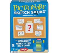 Jeu de société - Mattel Games - Pictionary Sketch Squad - Jeu coopératif avec étui d'indices - 2 à 6 joueurs