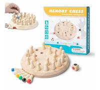 Jeu de société Memory Twin pour Enfants - Élégant Jeu d'échecs en Bois de Haute qualité avec Le Cochon Qui rit - Jeux Montessori pour Enfants de 14 Ans et Plus.