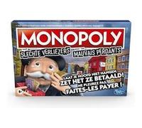 Jeu de Société Monopoly Mauvais Perdants en Français et en Allemand Hasbro Multicolore Multicolore G