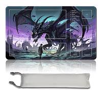 Jeu De Société MTG Pad + Sac Imperméable Gratuit, TCG Solitaire Jeu De Table Pad Taille 60x35cm Tapis De Souris Compatible avec MTG TCG
