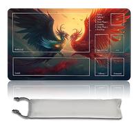 Jeu De Société MTG Pad + Sac Imperméable Gratuit, TCG Solitaire Jeu De Table Pad Taille 60x35cm Tapis De Souris Compatible avec MTG TCG