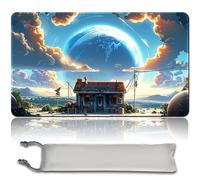 Jeu de société MTG Playmat + sac étanche libre, bords cousus, idéal pour les amateurs de jeu de cartes TCG Playmat Mouse Pad MTG avec zones (Playmat d'origine) (MTG 30 (11), No Zone)