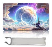 Jeu de société MTG Playmat + sac étanche libre, bords cousus, idéal pour les amateurs de jeu de cartes TCG Playmat Mouse Pad MTG avec zones (Playmat d'origine) (MTG 30 (12), avec zone)