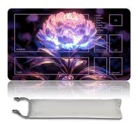Jeu de société MTG Playmat + sac étanche libre, bords cousus, idéal pour les amateurs de jeux de cartes TCG Playmat Mouse Pad MTG avec zones (Playmat d'origine) (MTG 30 (4), avec zone)