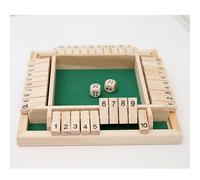 Jeu De Société Numérique En Bois Avec Tongs À Quatre Faces, Amusant, Pour Parents Et Enfants, Jeu De Fête, Voyage, Jouets Éducatifs De La Maternelle, Vert