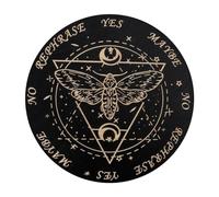 Jeu de société pendule avec décorations spirituelles - Plateau pendule pour divination | Tableau de radiesthésie, divination, message métaphysique, plateau en bois de sorcière, planche de divination
