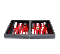 Jeu de société - PHILOS - Tinos - Backgammon - Rouge - 23x16.5 cm