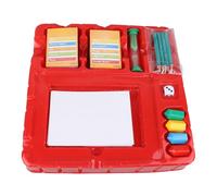 Jeu de société Pictionary avec 1 dé, horloge de sable, 2 puzzles de jeu, kit de jeu de société intéressant pour les soirées de jeux en famille et entre amis, papier composite,