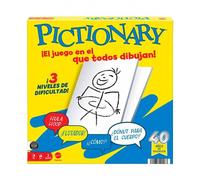 Jeu de société Pictionary - Mattel Games - Édition 40ème anniversaire - Pour deux équipes - Multicolore - 10 joueurs